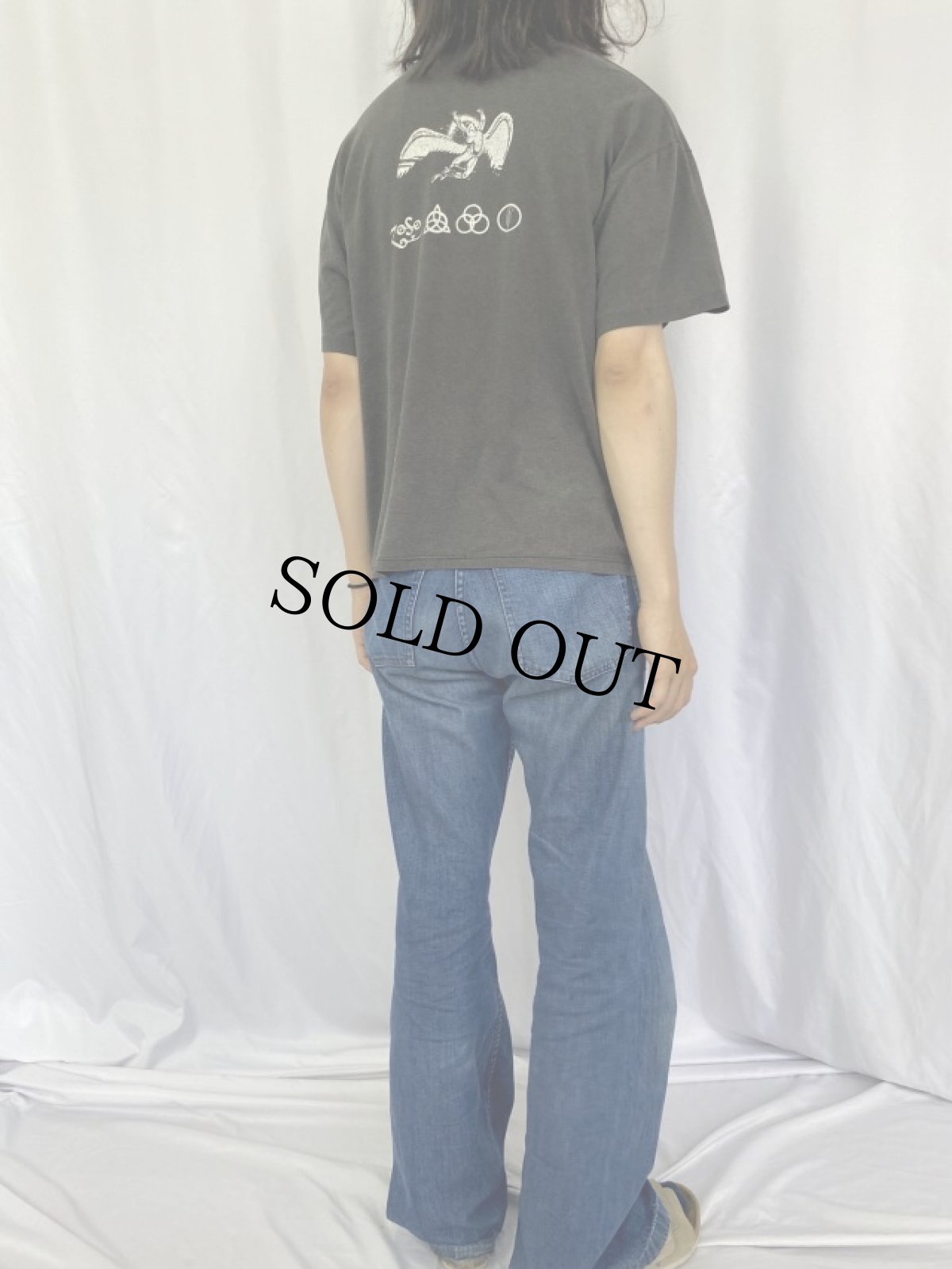 画像4: 90's Led Zeppelin USA製 ロックバンドTシャツ XL (4)
