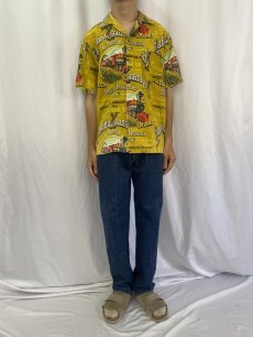 画像2: 【お客様お支払い処理中】60's PENNEY'S HAWAII "Lahaina Kaanapali" 総柄 アロハシャツ  (2)