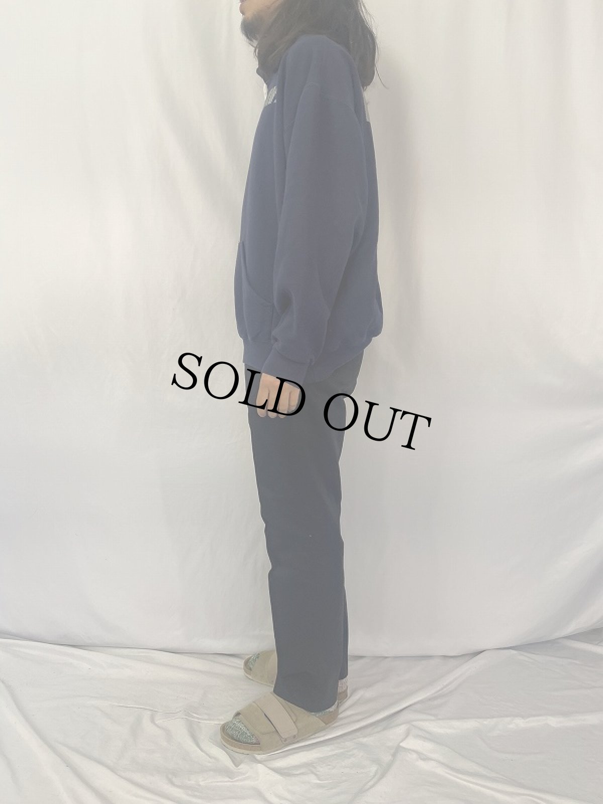 画像3: 90's U.S.NAVY USA製 リフレクタープリント スウェットフーディ XL (3)