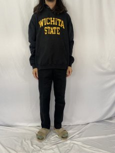 画像2: Champion "WICHITA STATE" プリントスウェットフーディ XXL BALCK (2)