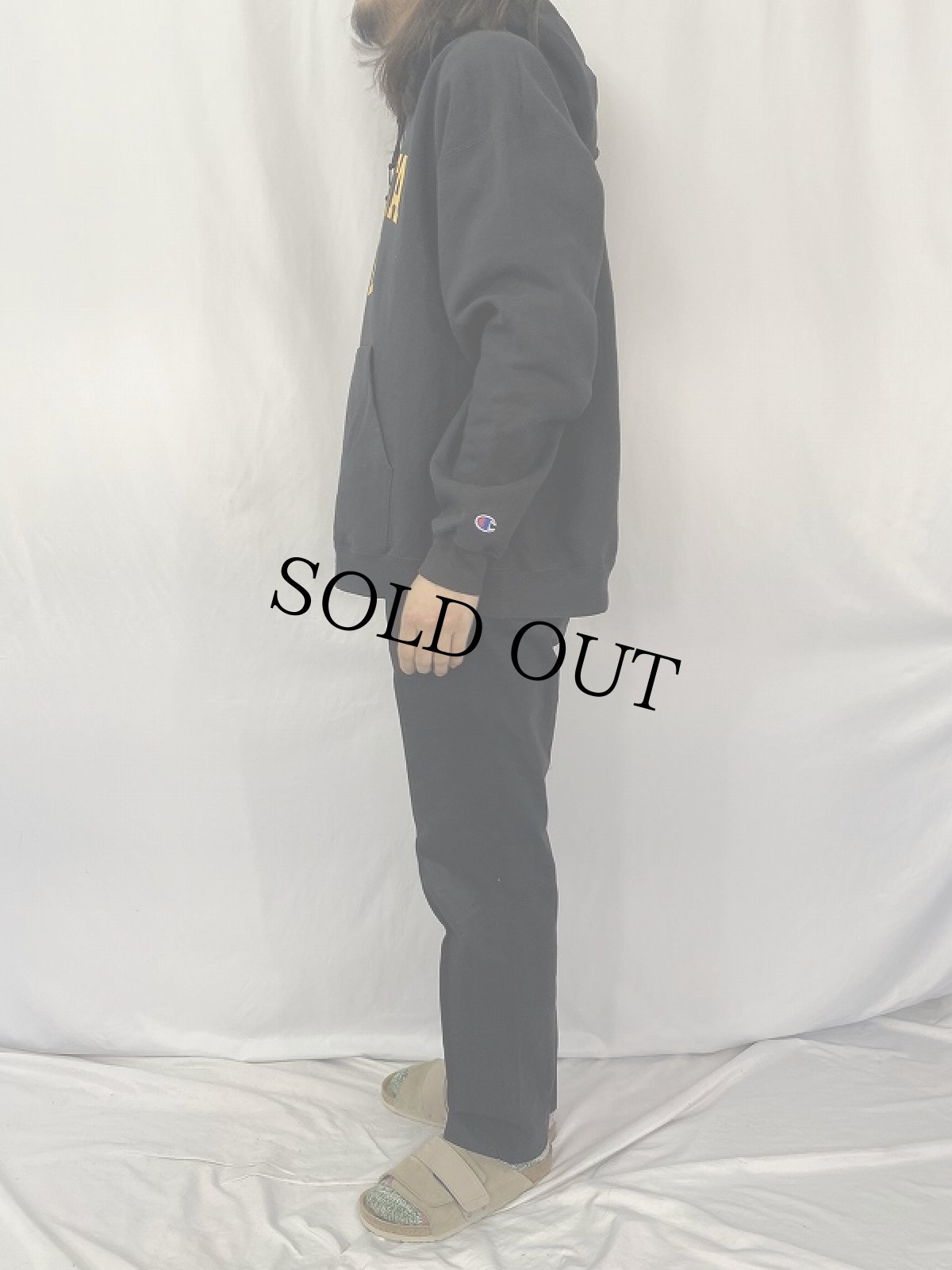 画像3: Champion "WICHITA STATE" プリントスウェットフーディ XXL BALCK (3)