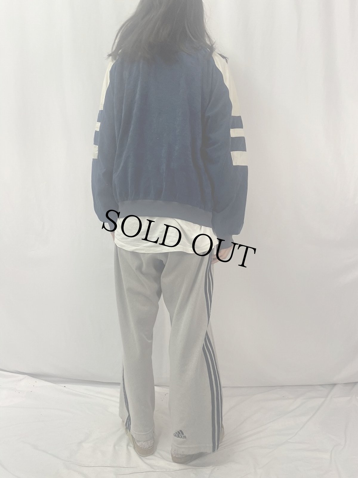 画像4: 70〜80's DECATHLON 切り替えデザイン ベロアジップジャージ XL (4)