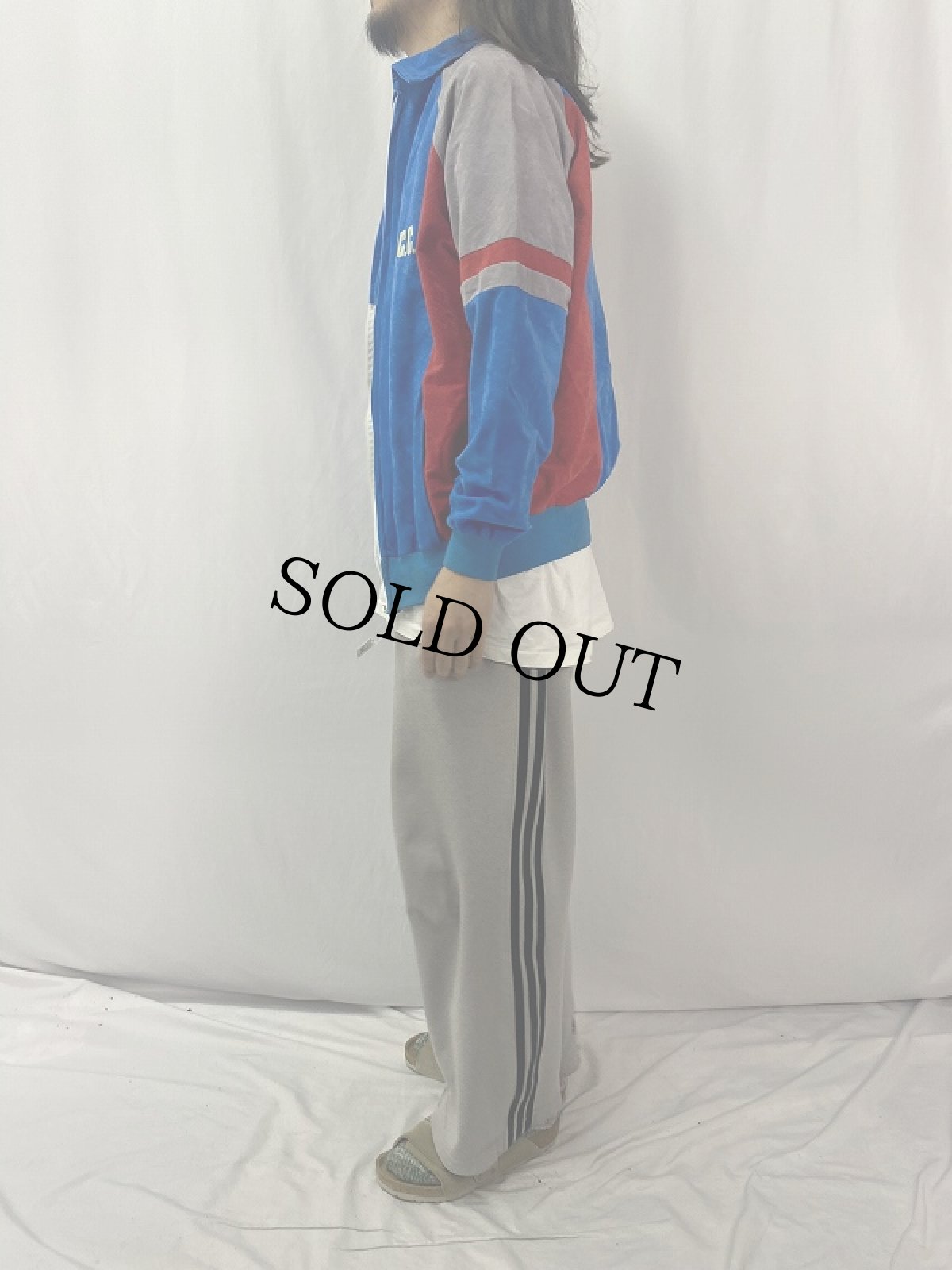 画像3: 70〜80's CAPAO FRANCE製 切り替えデザイン ジップジャージ  (3)