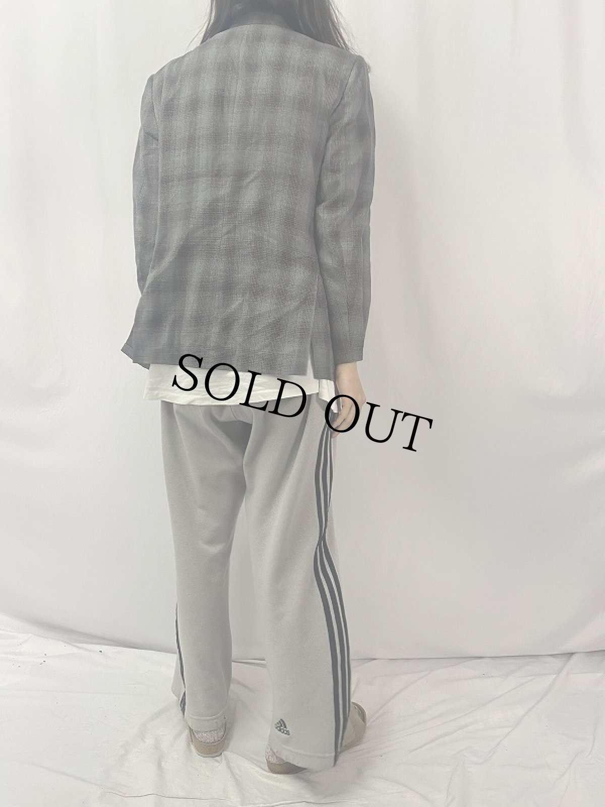 画像4: 70's EAGLE CLOTHES オンブレーチェック柄 テーラードジャケット  (4)