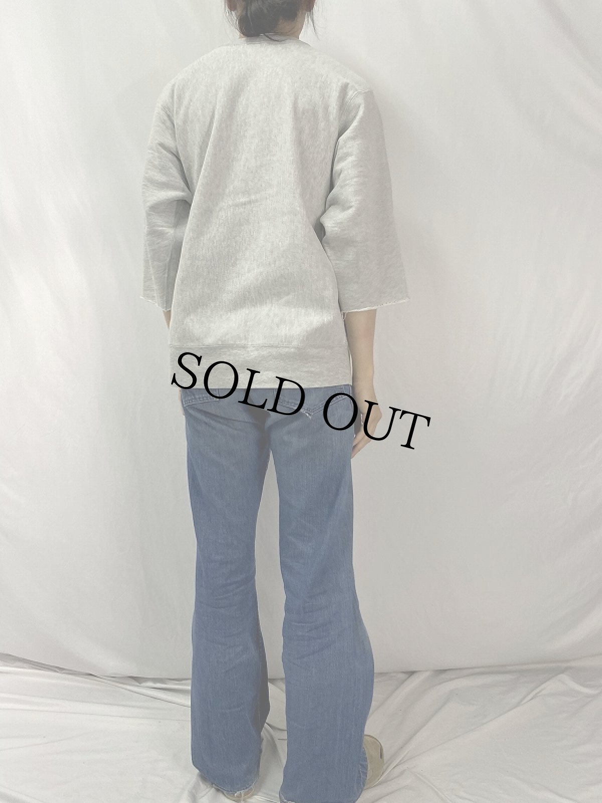 画像4: 80's Champion REVERSE WEAVE USA製 トリコタグ "NOTRE DAME" カットオフスウェット XL (4)