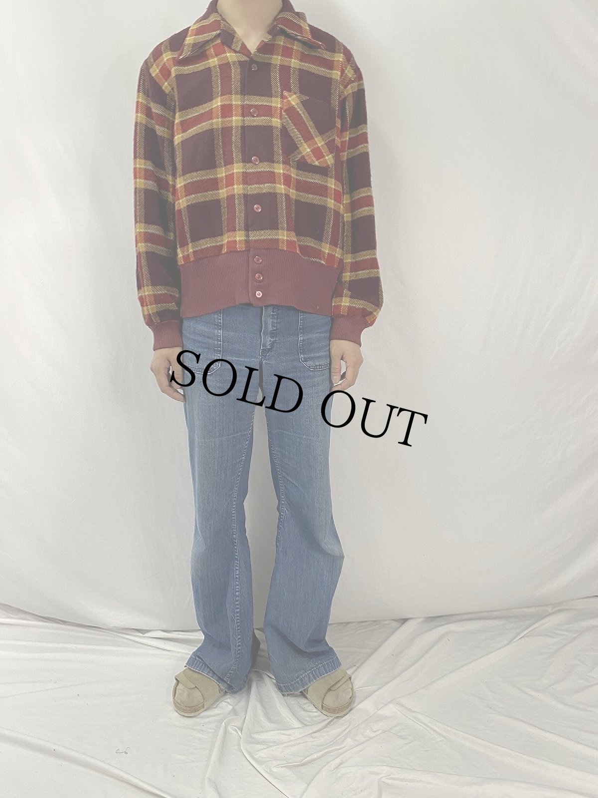 画像2: 70's INNOVATION チェック柄 ジャケット (2)