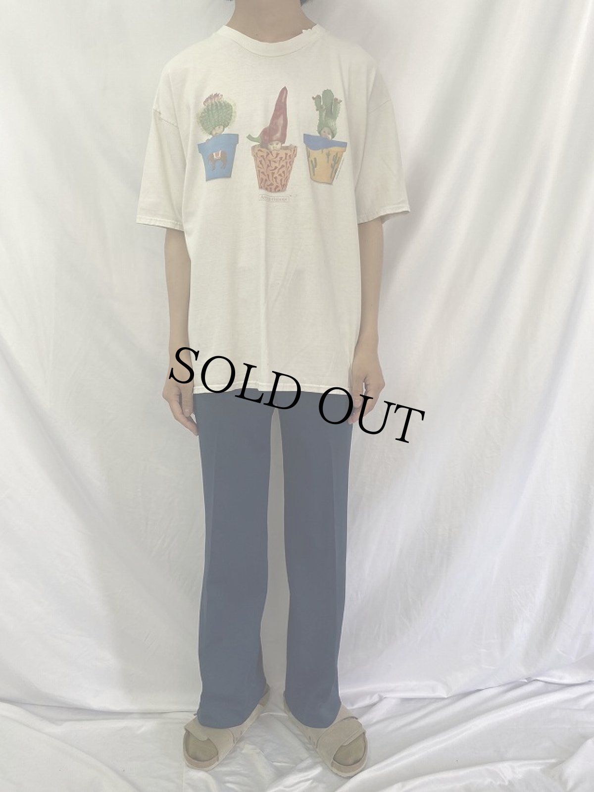 画像2: 90's ANNE GEDDES 赤ちゃんフォトアートプリントTシャツ XL (2)