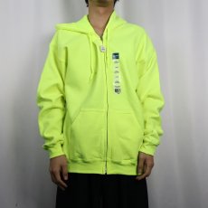 画像2: GILDAN 無地スウェットジップパーカー L 未使用 (2)