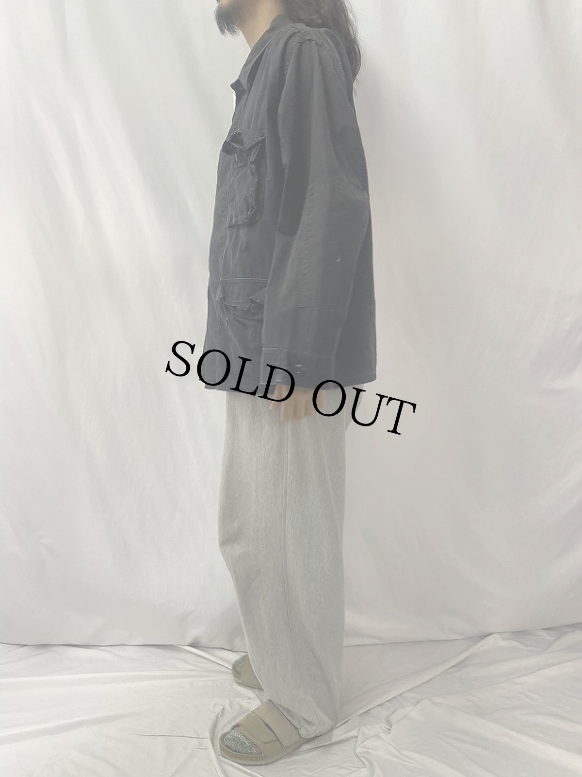 画像3: 90's U.S.ARMY コンバットジャケット BLACK (3)