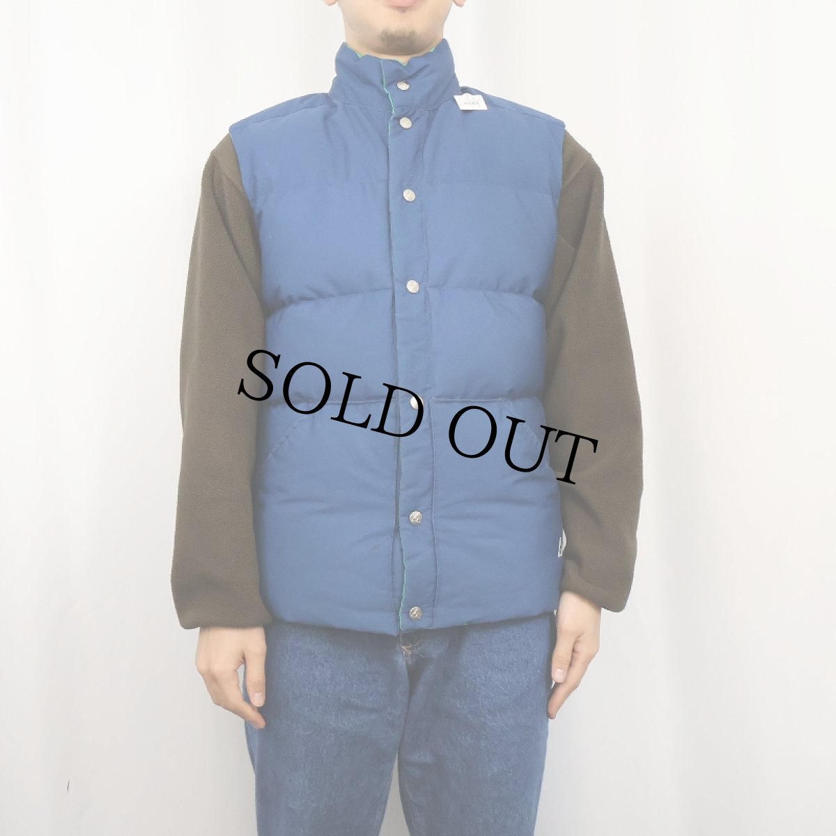 画像2: 80's GERRY USA製 リバーシブルダウンベスト (2)