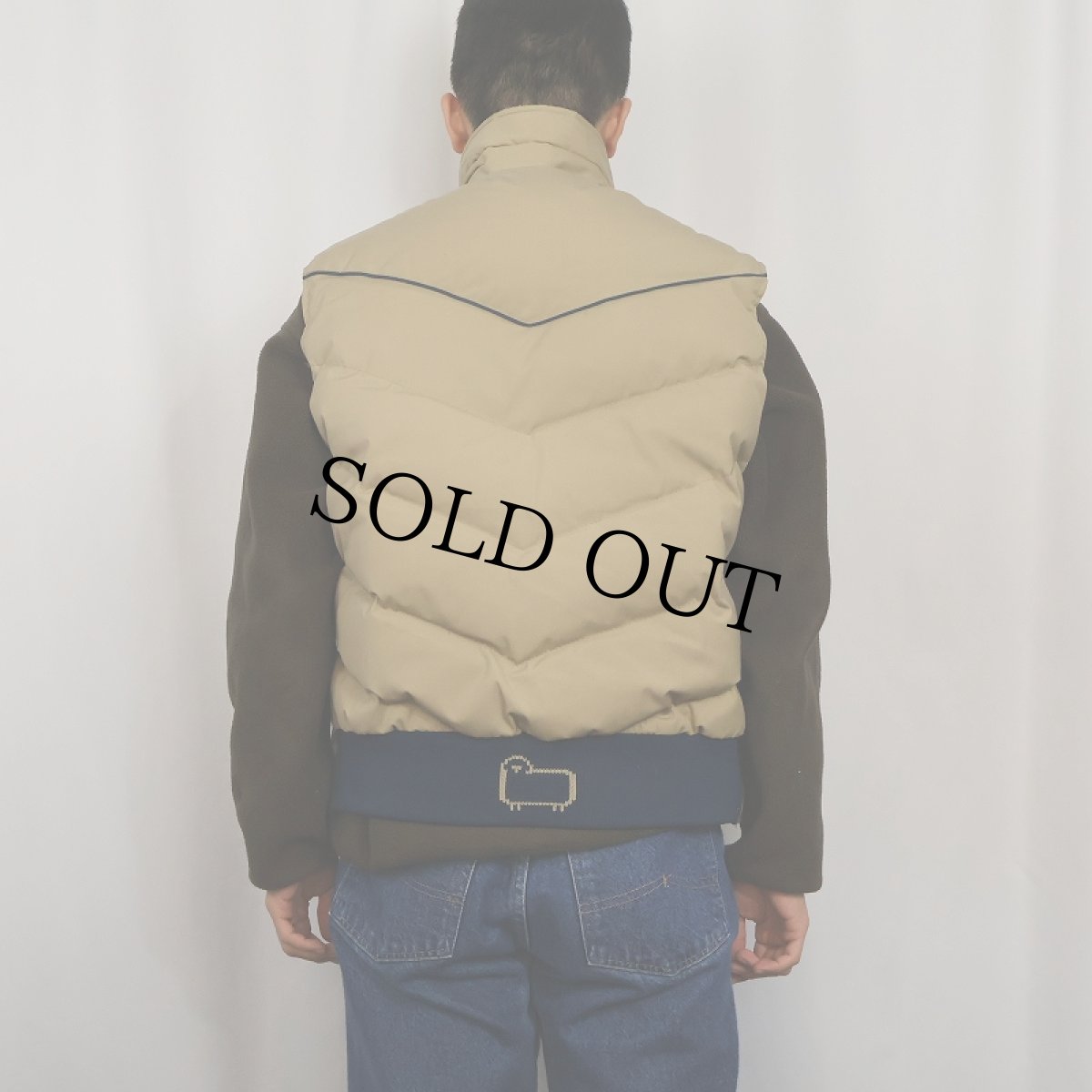 画像3: 80's Woolrich ウエスタンデザイン ダウンベスト (3)