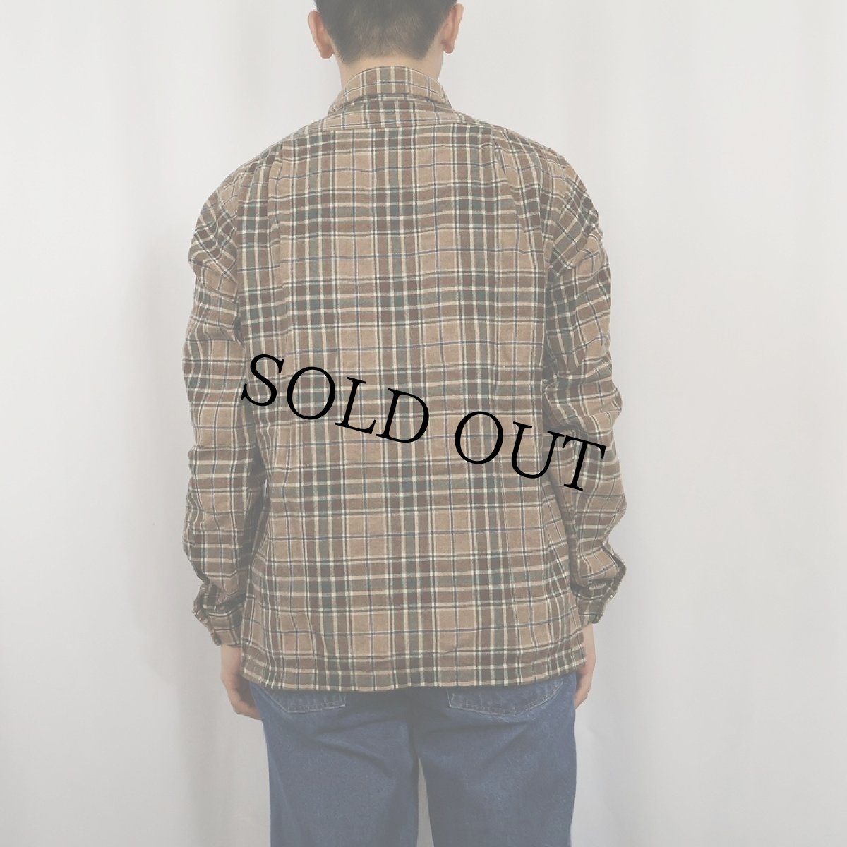 画像3: 70's PENDLETON USA製 チェック柄 オープンカラーウールシャツ M (3)