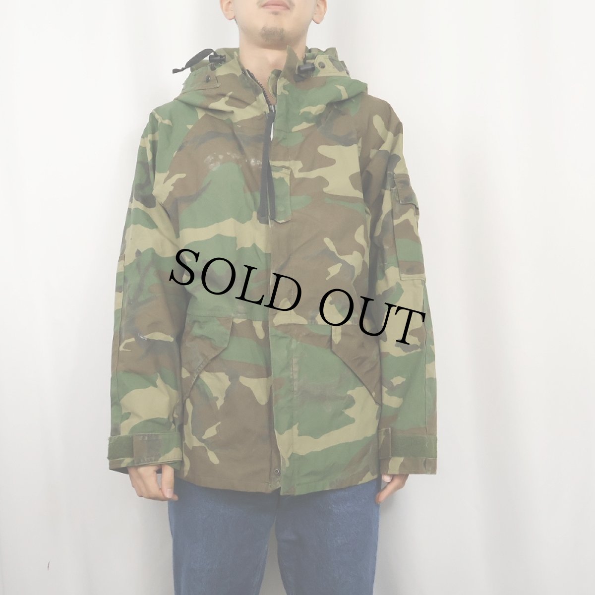 画像2: 90's U.S.MILITARY ECWCS ウッドランドカモパーカ MEDIUM X-SHORT (2)