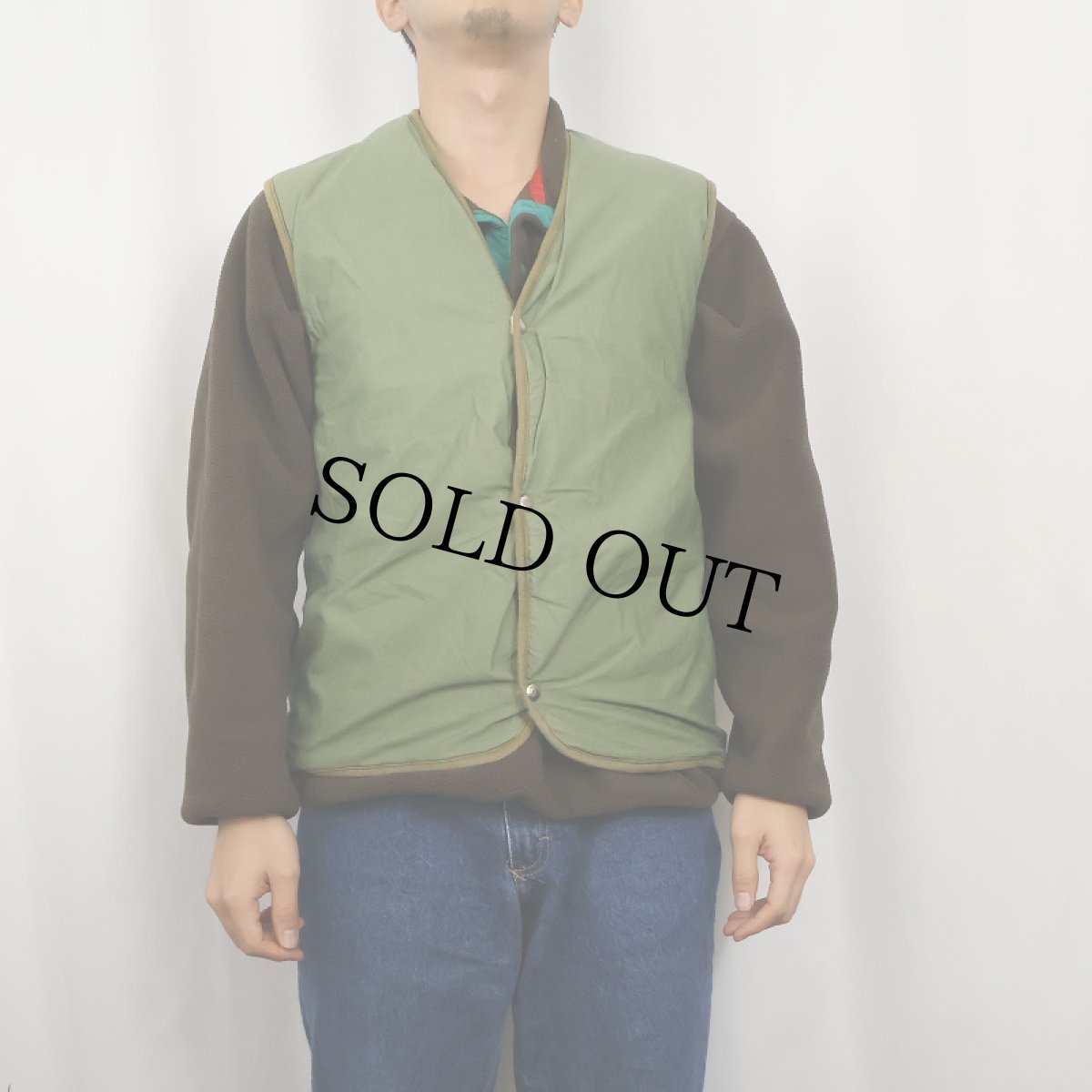 画像2: 裏ボア コットンベスト (2)