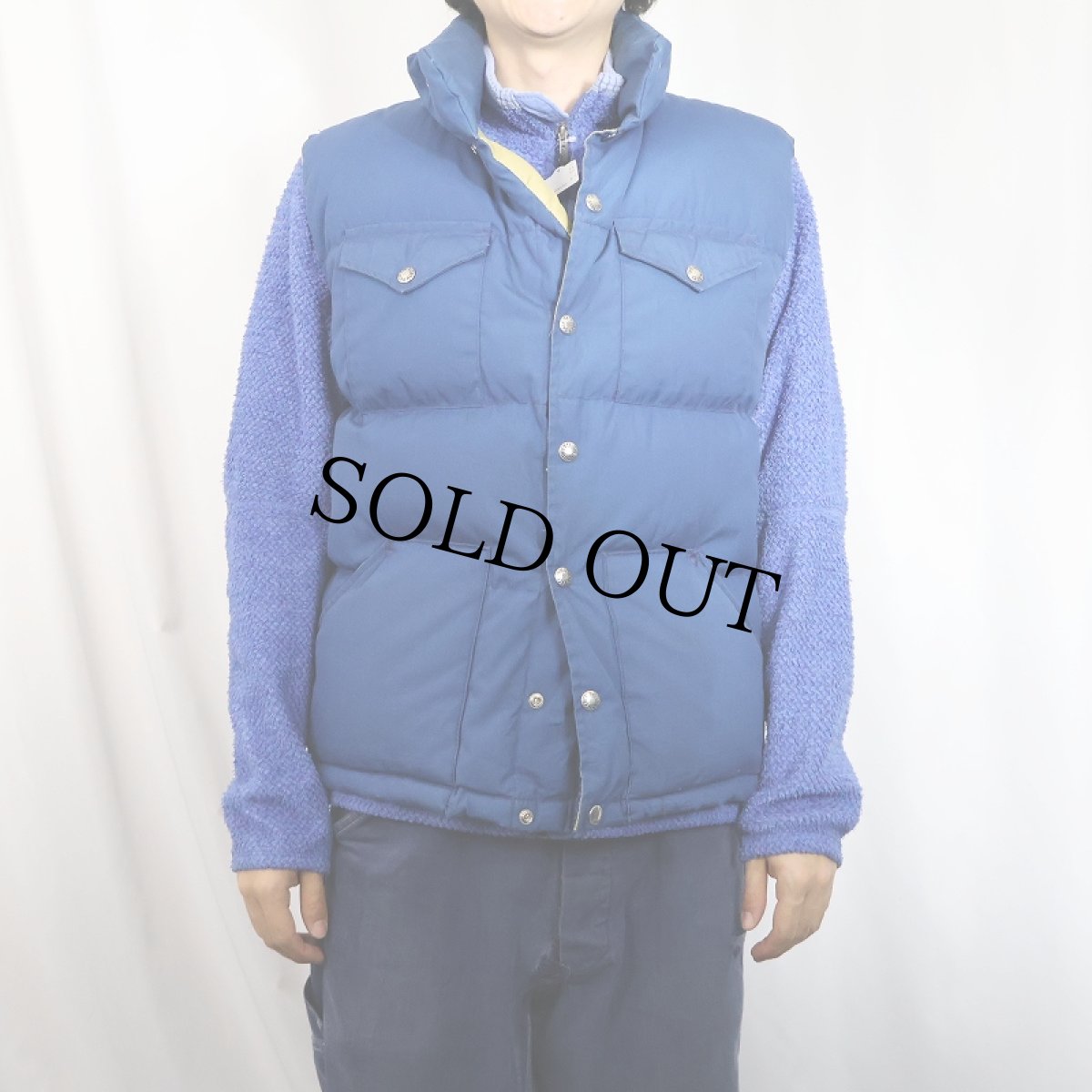 画像2: 80's THE NORTH FACE 茶タグ USA製 ダウンベスト M (2)