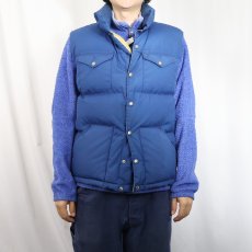 画像2: 80's THE NORTH FACE 茶タグ USA製 ダウンベスト M (2)