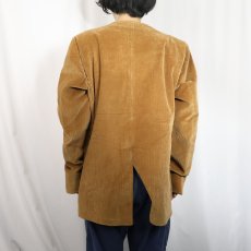 画像3: 〜60's Abercrombie＆Fitch ガンパッチ付き ノーカラー コーデュロイノーフォークジャケット SIZE46 (3)