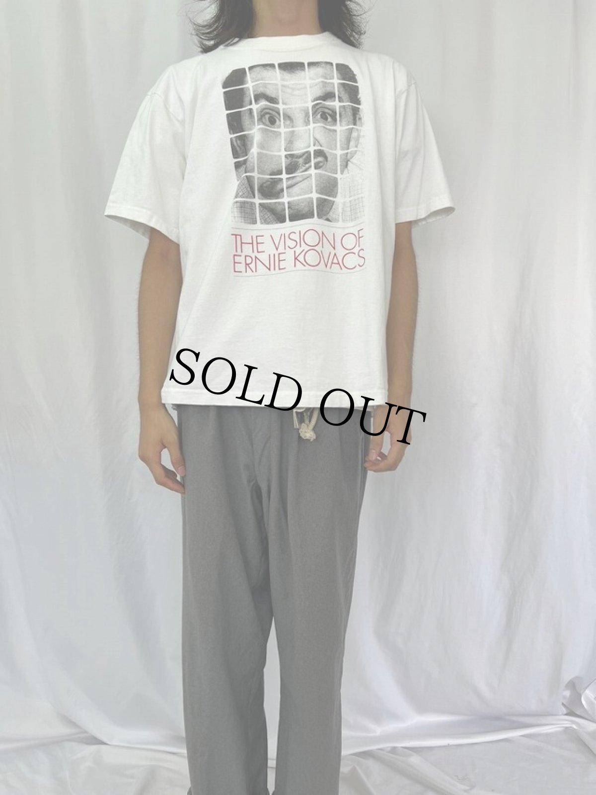 画像2: 90's ERNIE KOVACS "MT&R" USA製 コメディアン プリントTシャツ L (2)