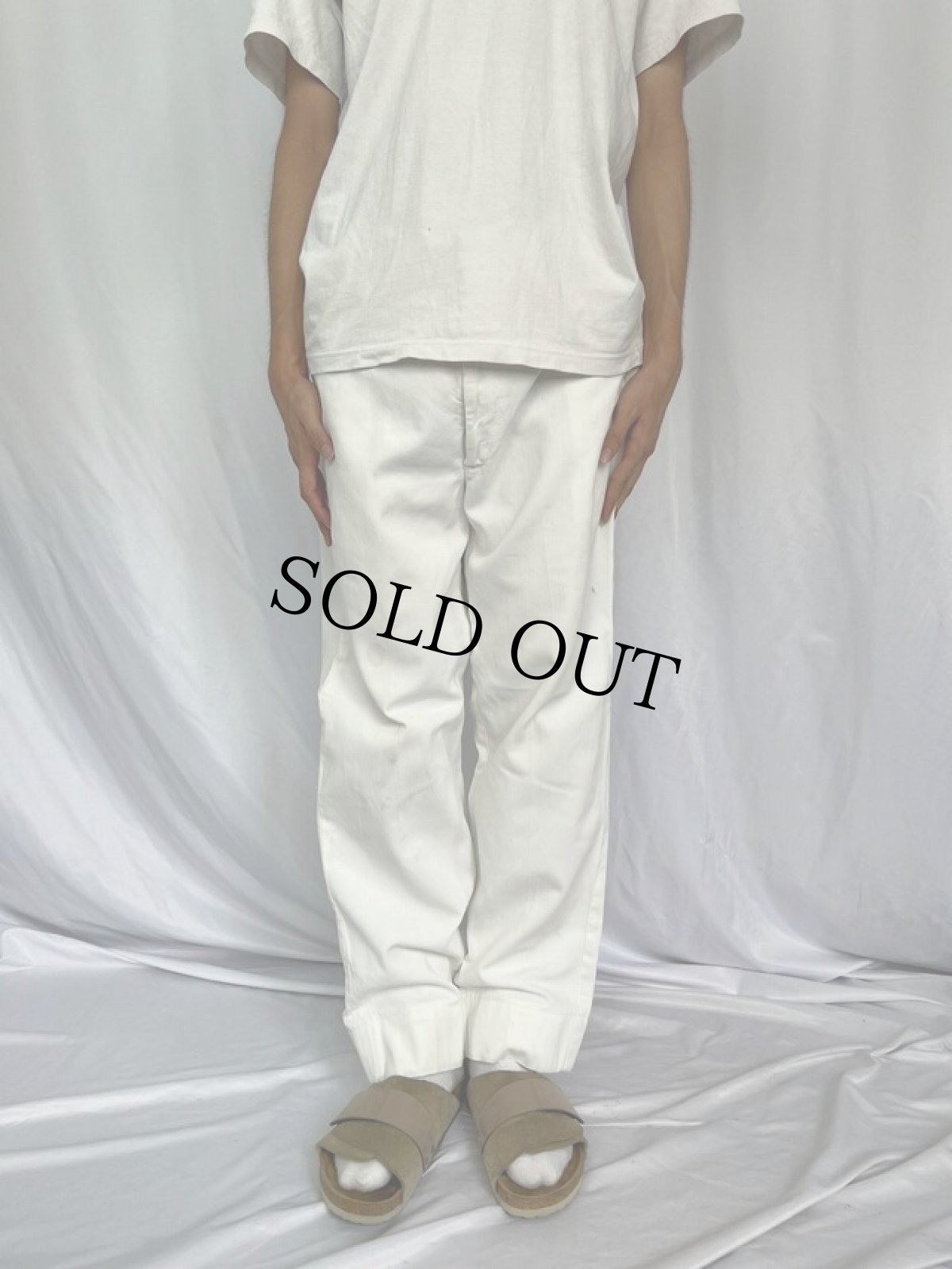 画像2: 60's Lee コットンピケワークパンツ 36 (2)