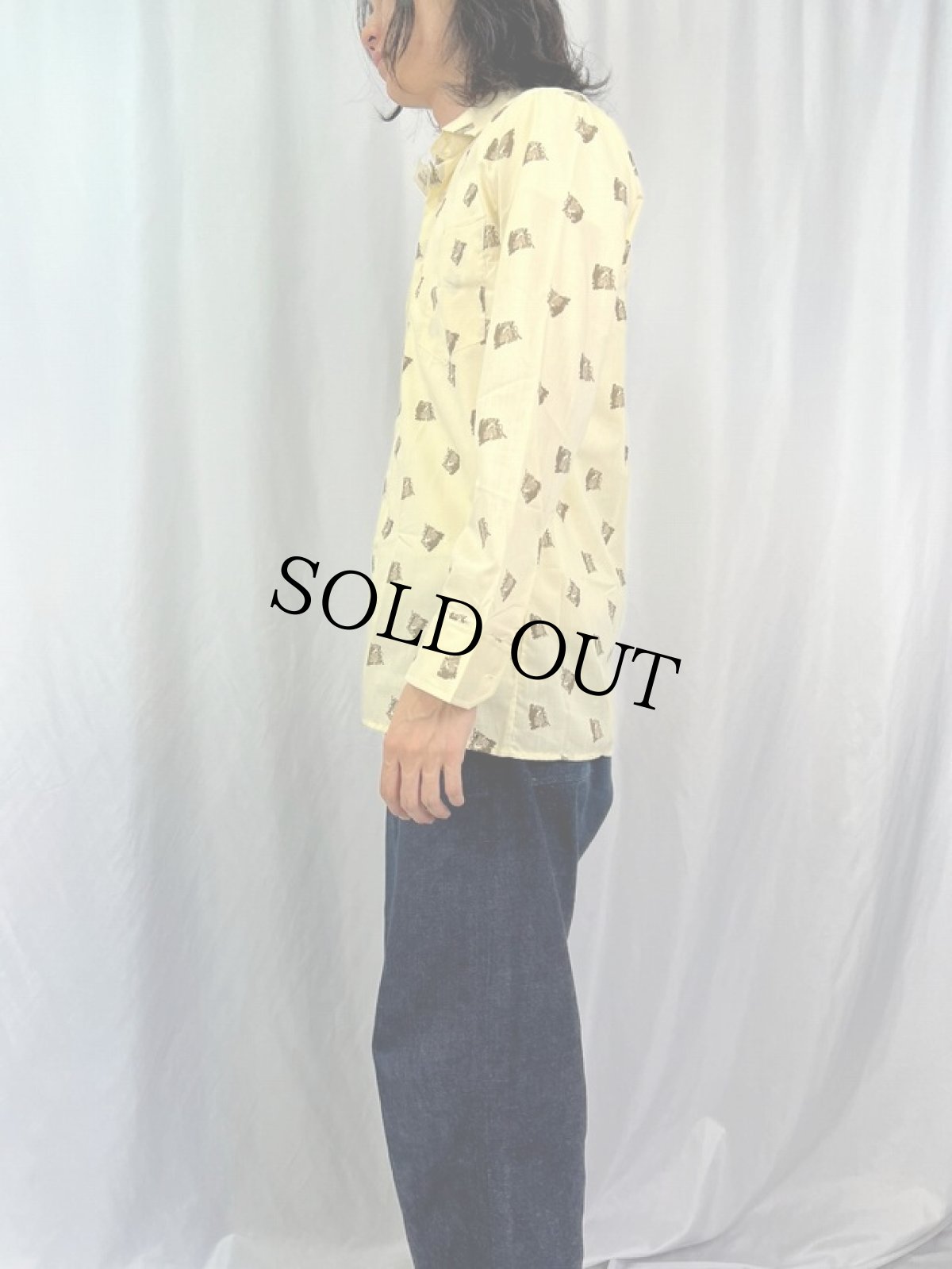 画像3: 70's Robby 総柄 シャツ DEADSTOCK (3)