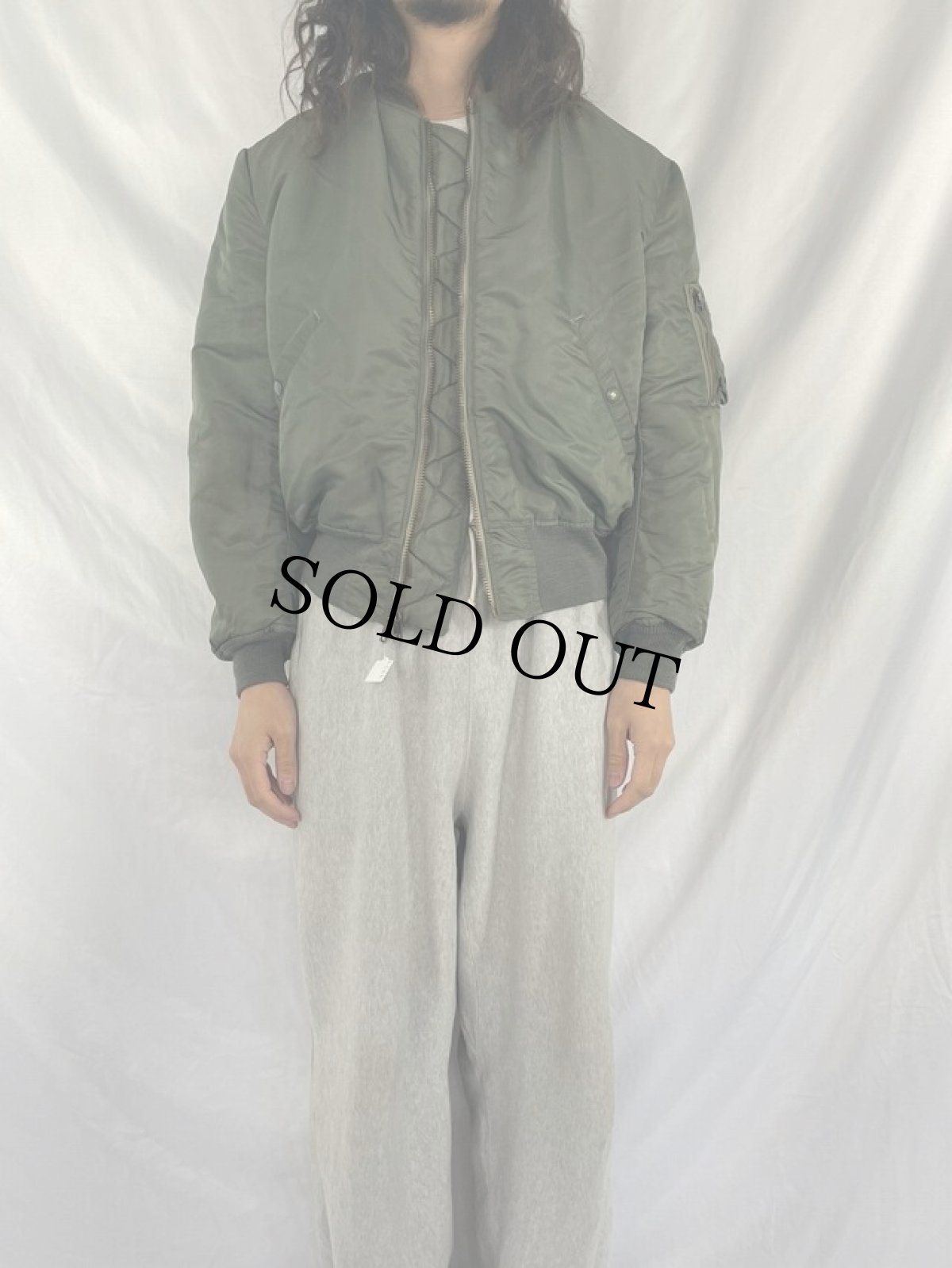 画像2: 60's U.S.AIR FORCE MA-1 Flight Jacket C TYPE MEDIUM (2)