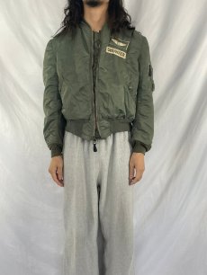 画像2: 〜60's U.S.AIR FORCE MA-1 Flight Jacket B TYPE 初期型 MEDIUM (2)