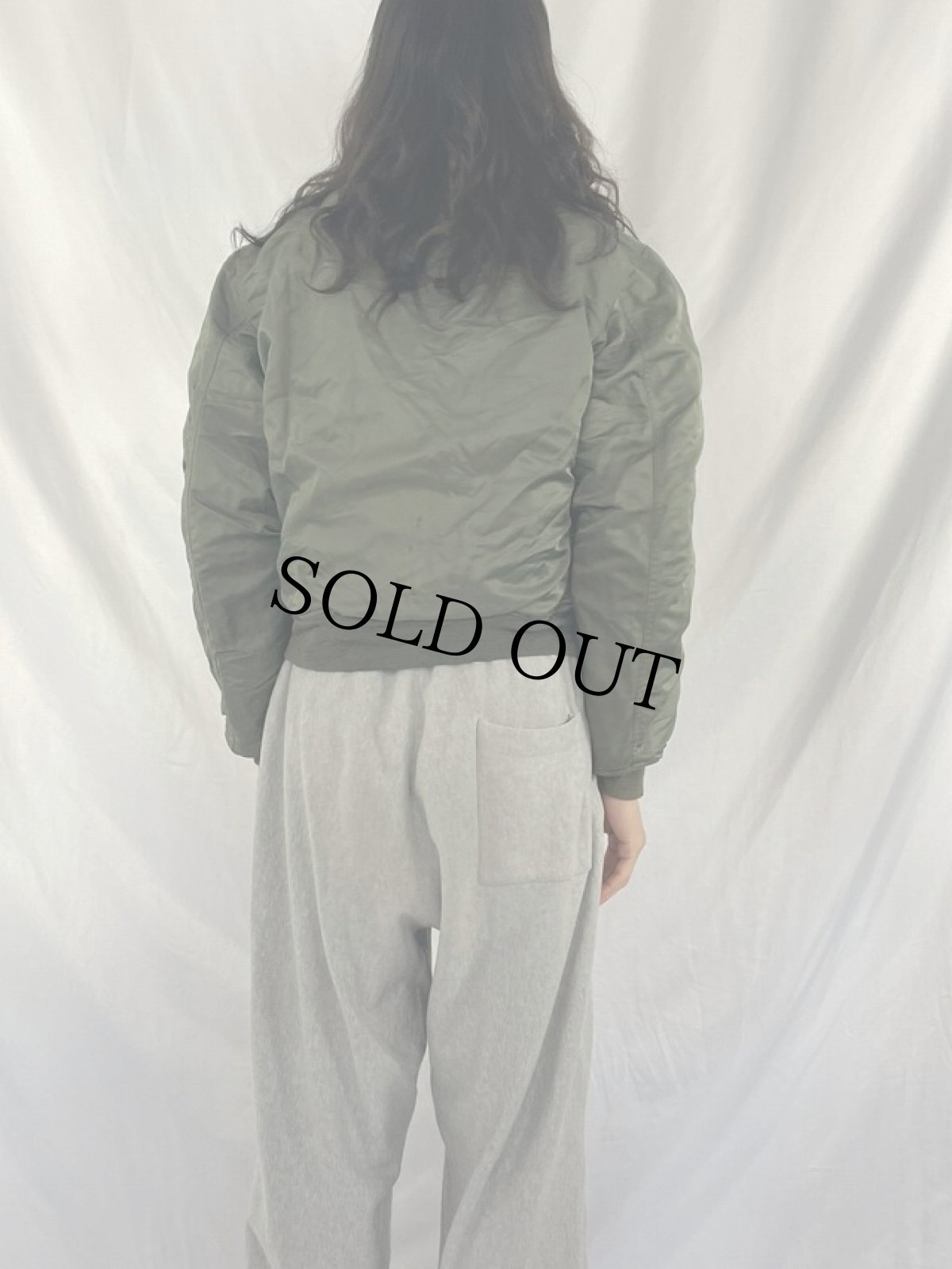 画像4: 〜60's U.S.AIR FORCE MA-1 Flight Jacket B TYPE 初期型 MEDIUM (4)