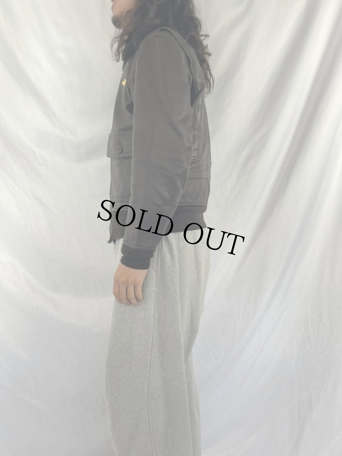 画像3: 70's U.S.NAVY G-1フライトジャケット 40 (3)