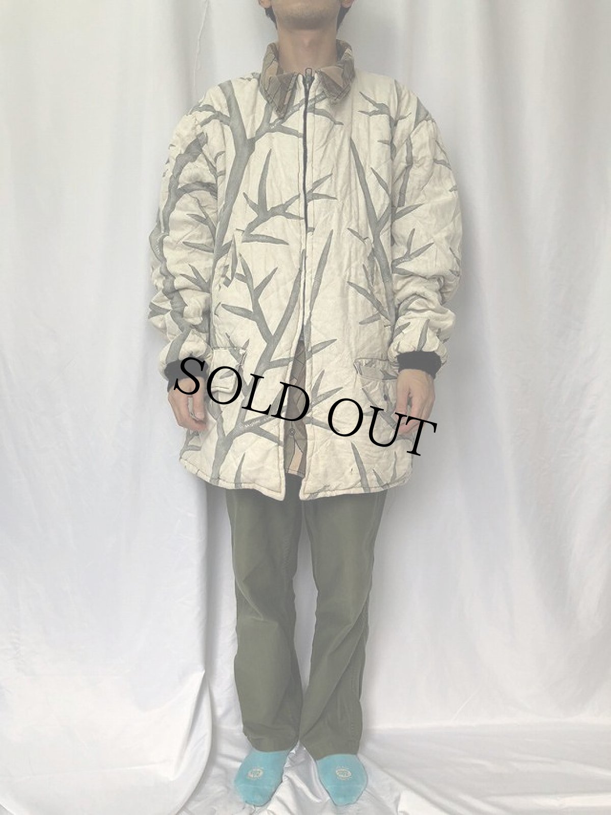 画像6: 80's skyline camo 1987 中綿入り リバーシブルハンティングジャケット (6)