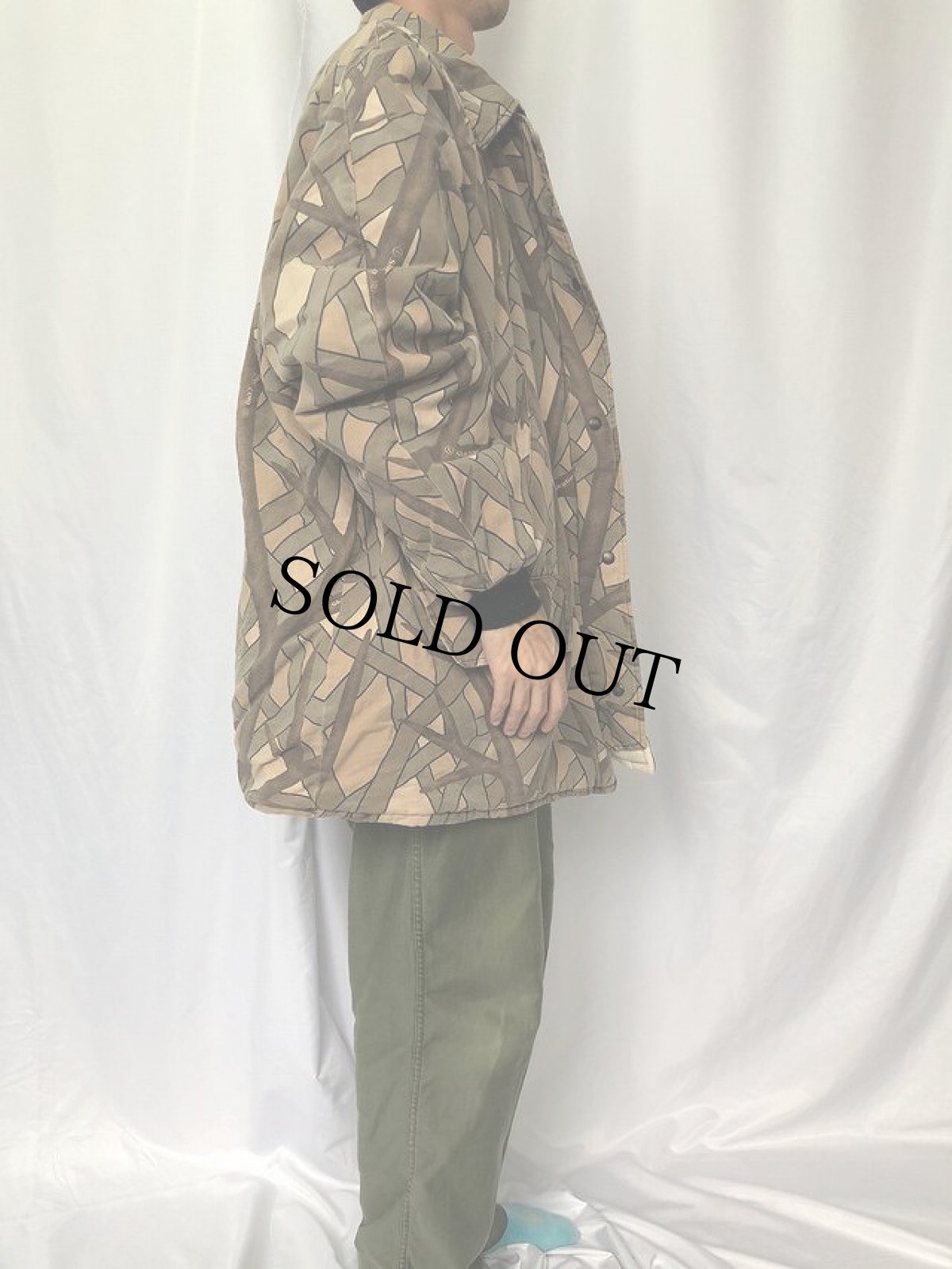 画像4: 80's skyline camo 1987 中綿入り リバーシブルハンティングジャケット (4)