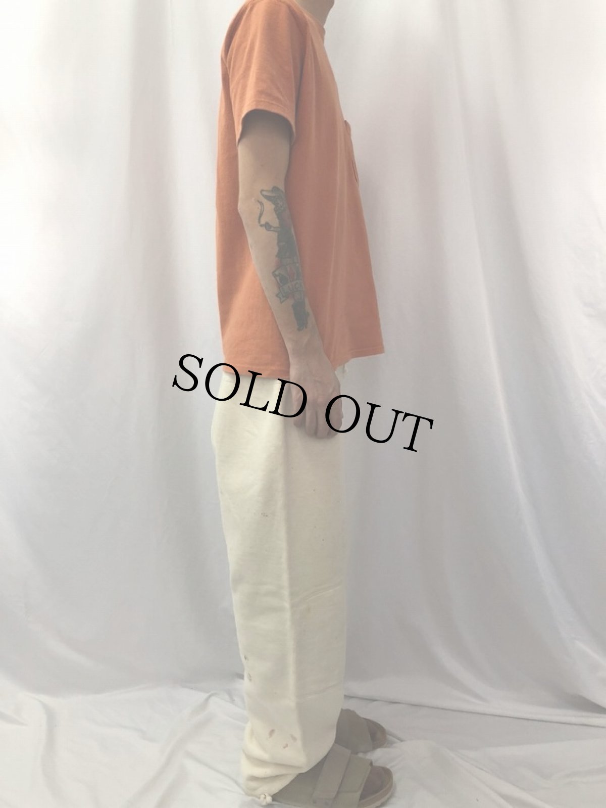 画像3: 40's USN ダブルニースウェットパンツ M (3)