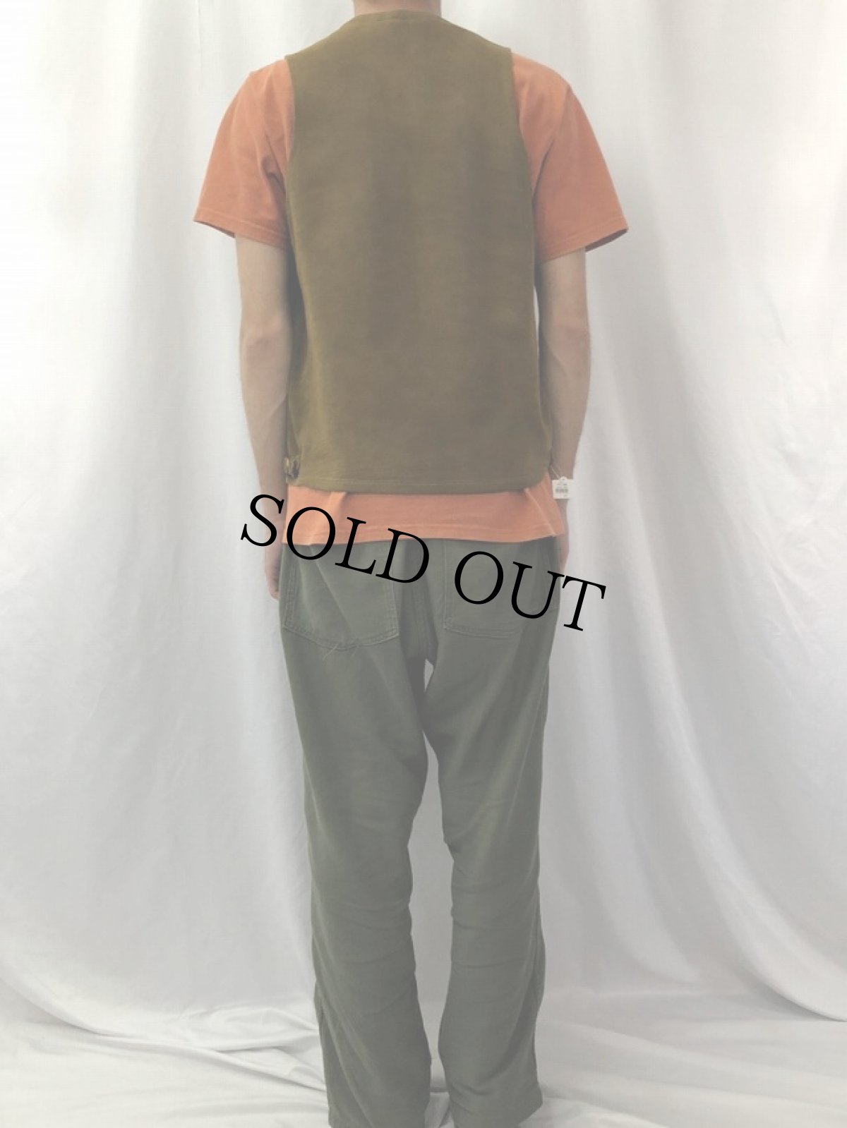 画像4: 40's ディアスキン プルオーバーベスト (4)