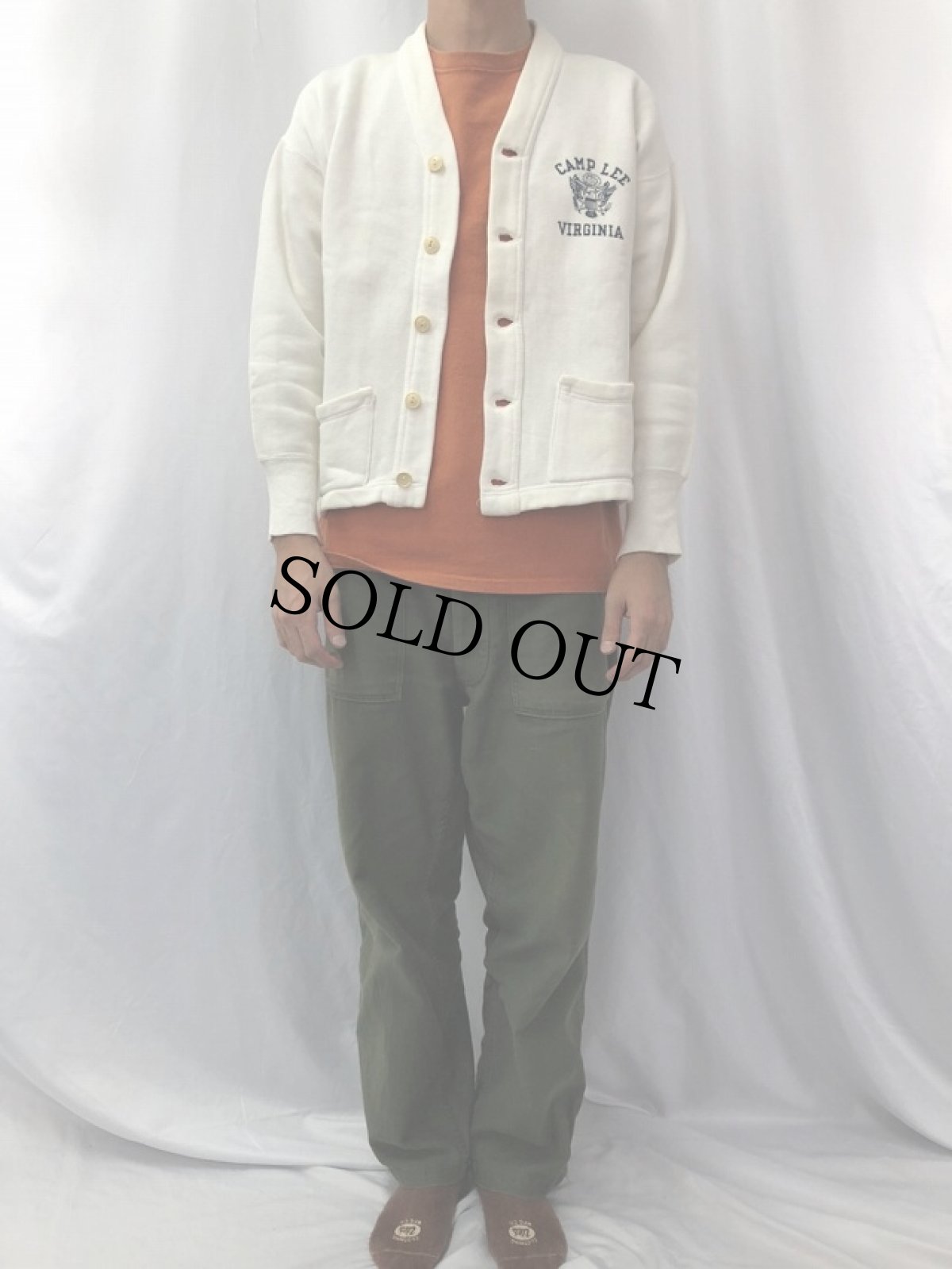 画像2: 40〜50's DURA CRAFT "CAMP LEE" スウェットカーディガン (2)