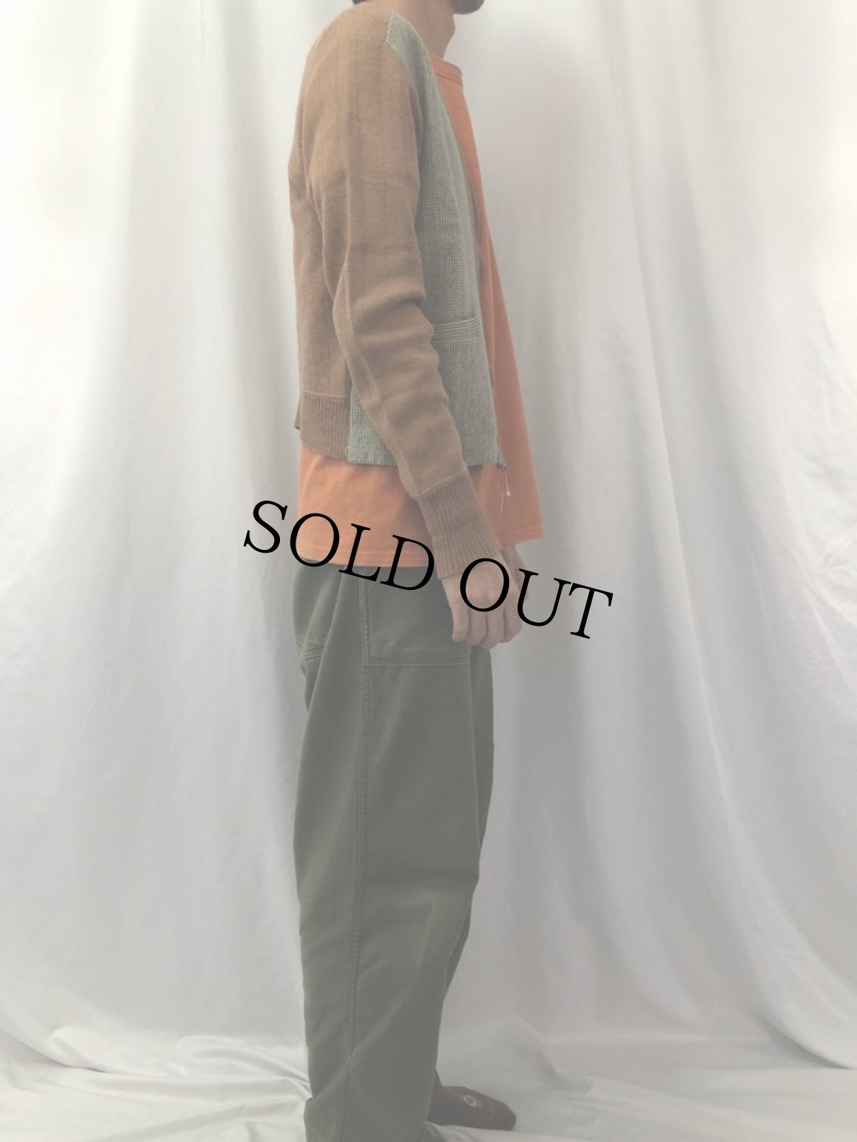 画像3: 40's ベル型CONMAR ストーン ニットカーディガン (3)