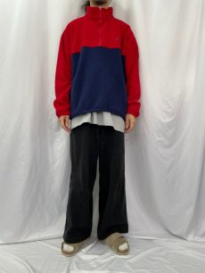 画像2: 90's POLO Ralph Lauren USA製 "POLO HI TECH" ハーフジップフリースジャケット XL (2)