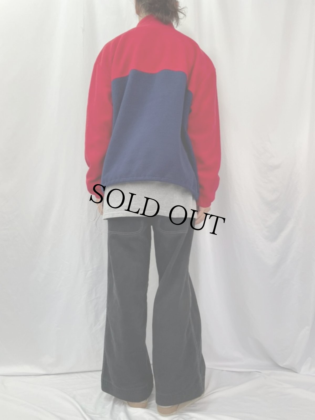 画像4: 90's POLO Ralph Lauren USA製 "POLO HI TECH" ハーフジップフリースジャケット XL (4)