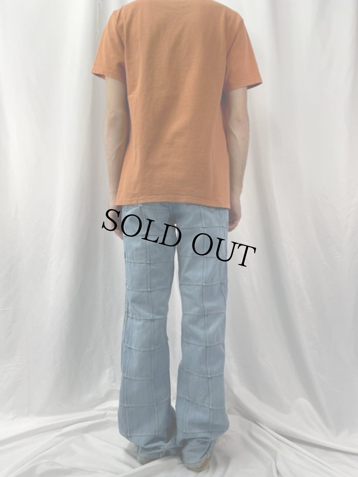 画像4: 70's BRITTANIA SPORTSWEAR パッチワークデニムフレアパンツ L (4)