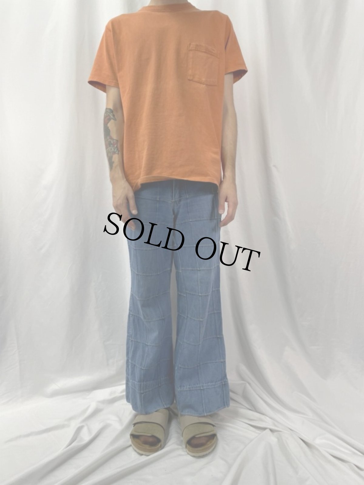 画像2: Fred Meyer パッチワークデニムフレアパンツ 13 (2)