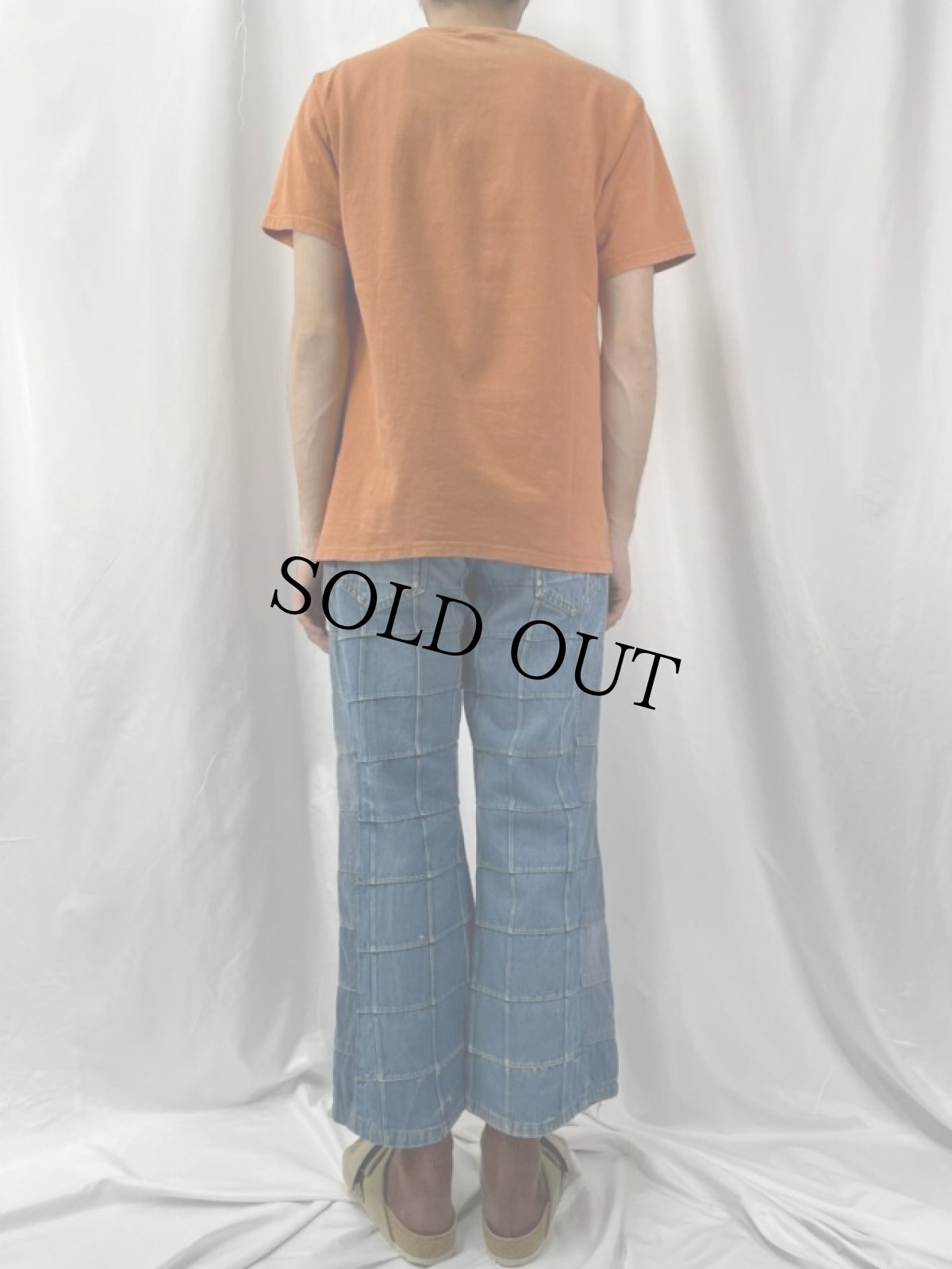 画像4: 80's Match Factory JCPenney パッチワークデニムフレアパンツ 12R (4)