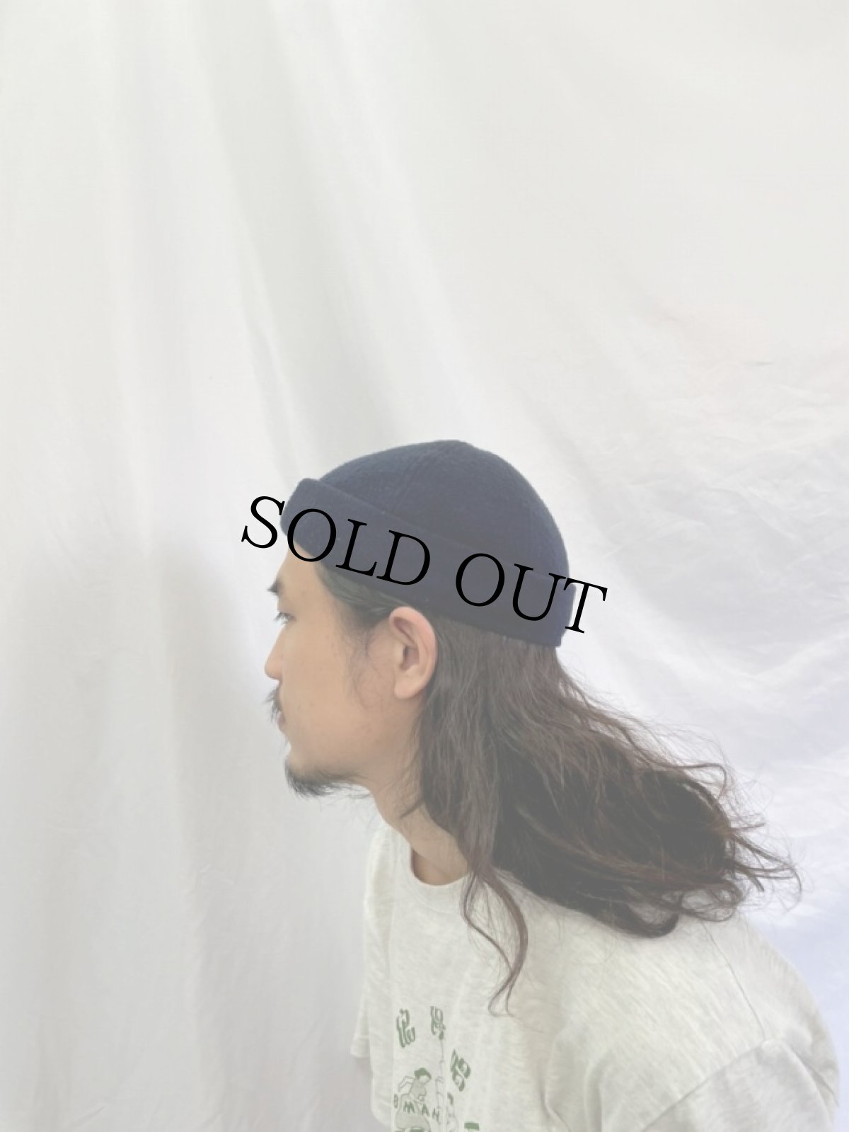 画像3: VINTAGE ウール フィッシャーマンキャップ ネイビー (3)