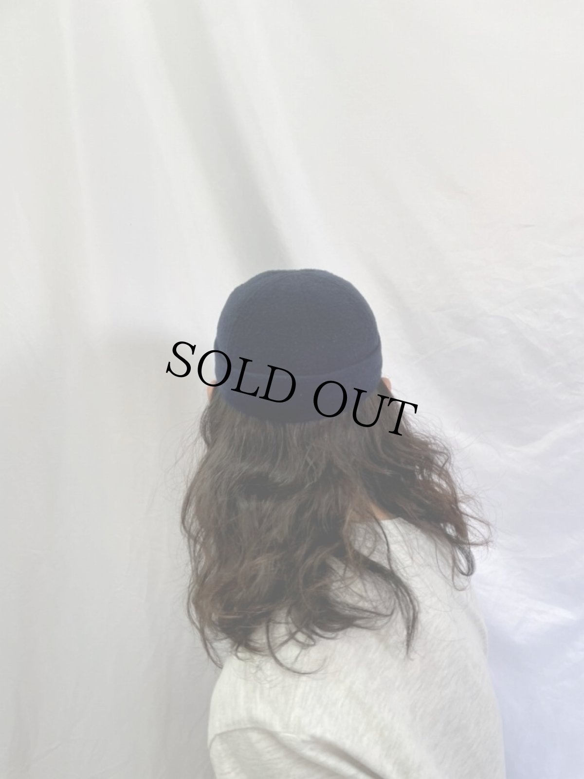 画像4: VINTAGE ウール フィッシャーマンキャップ ネイビー (4)