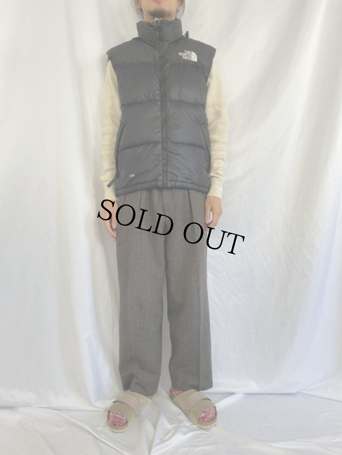 画像2: 90's THE NORTH FACE NUPTSE ダウンベスト M (2)