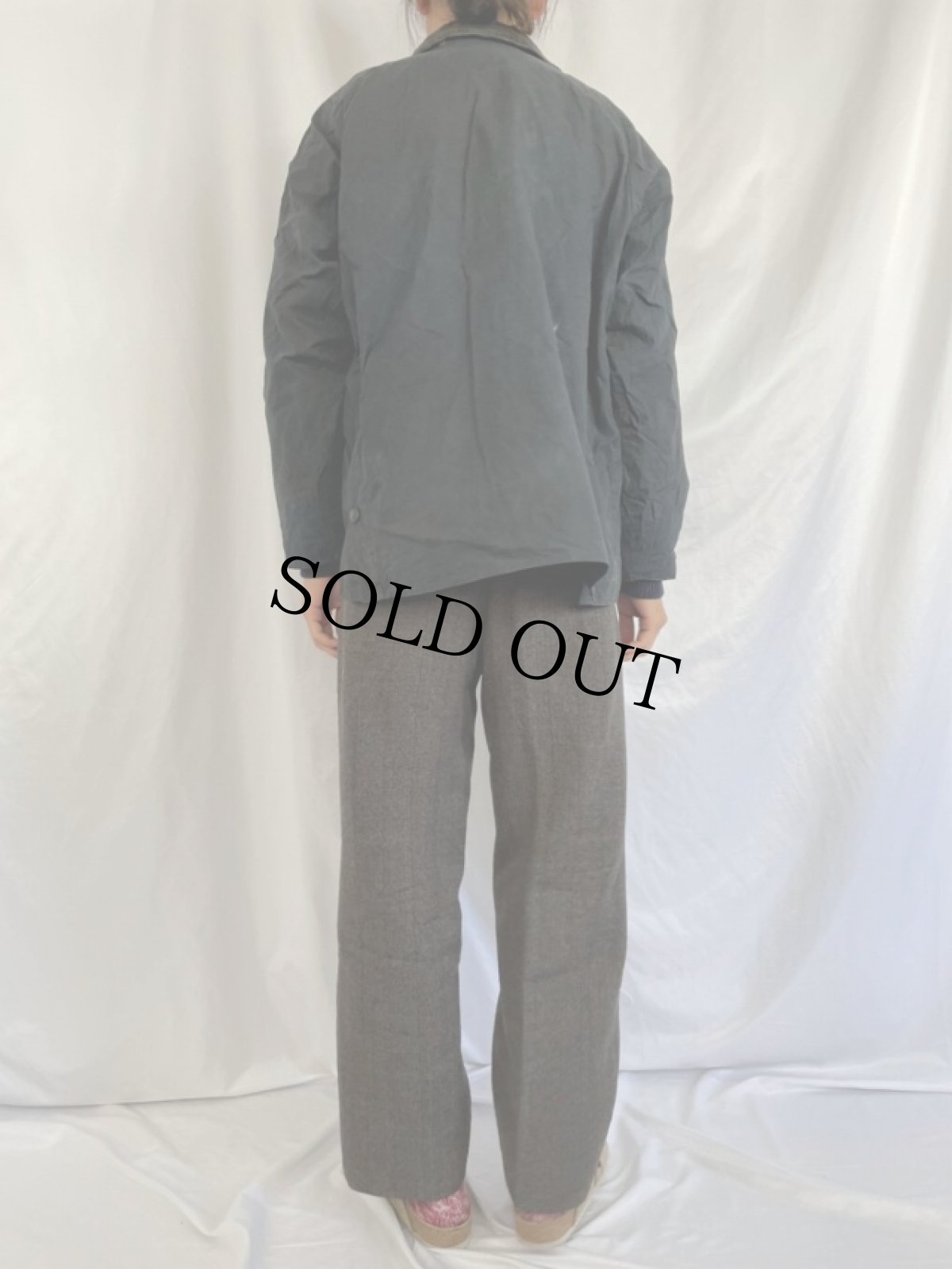 画像4: 90's Barbour ENGLAND製 "BEDALE" 3ワラント 濃紺 (4)