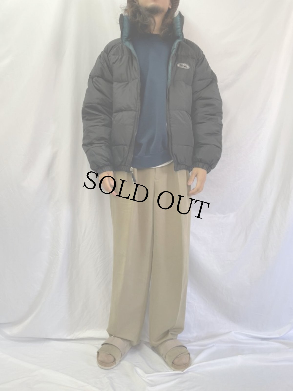 画像6: 90's FIRST DOWN リバーシブル ダウンジャケット XL (6)