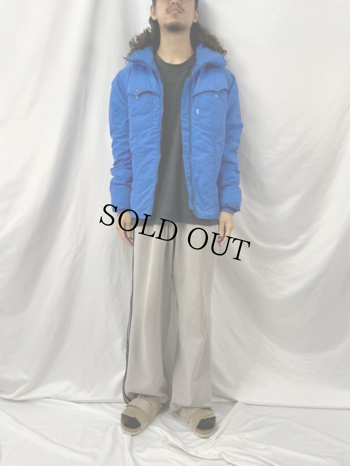 画像2: 70's LEVI'S USA製 ウエスタン ダウンジャケット XL (2)