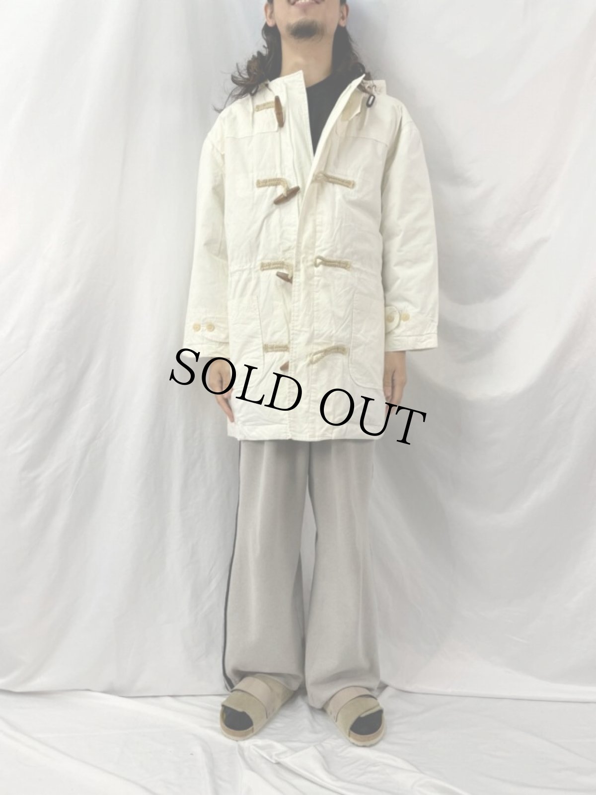 画像2: 90's Ralph Lauren ダウン ダッフルコート M (2)