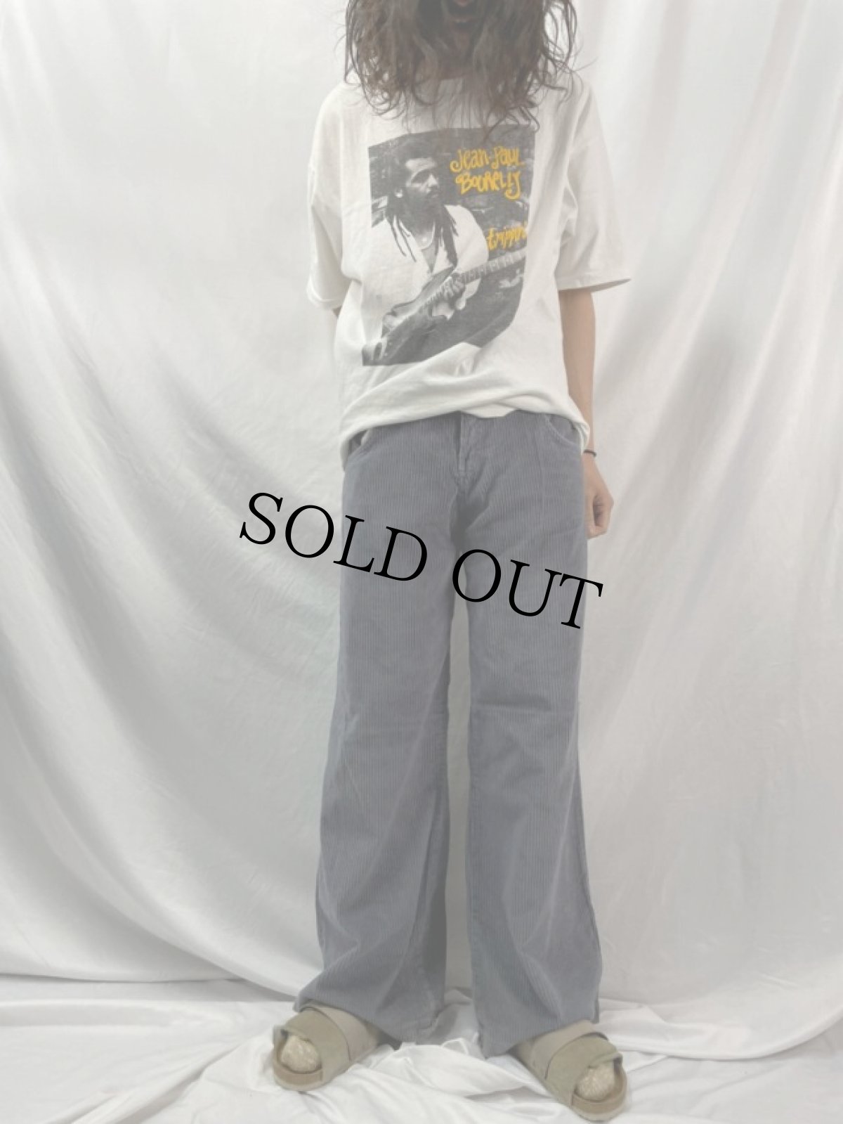 画像2: ENGLAND製 5ポケット 太畝  ワイドコーデュロイパンツ W35 (2)