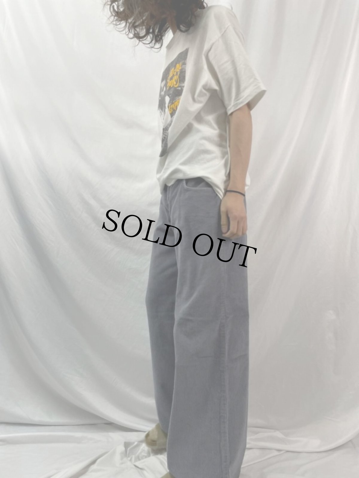 画像3: ENGLAND製 5ポケット 太畝  ワイドコーデュロイパンツ W35 (3)