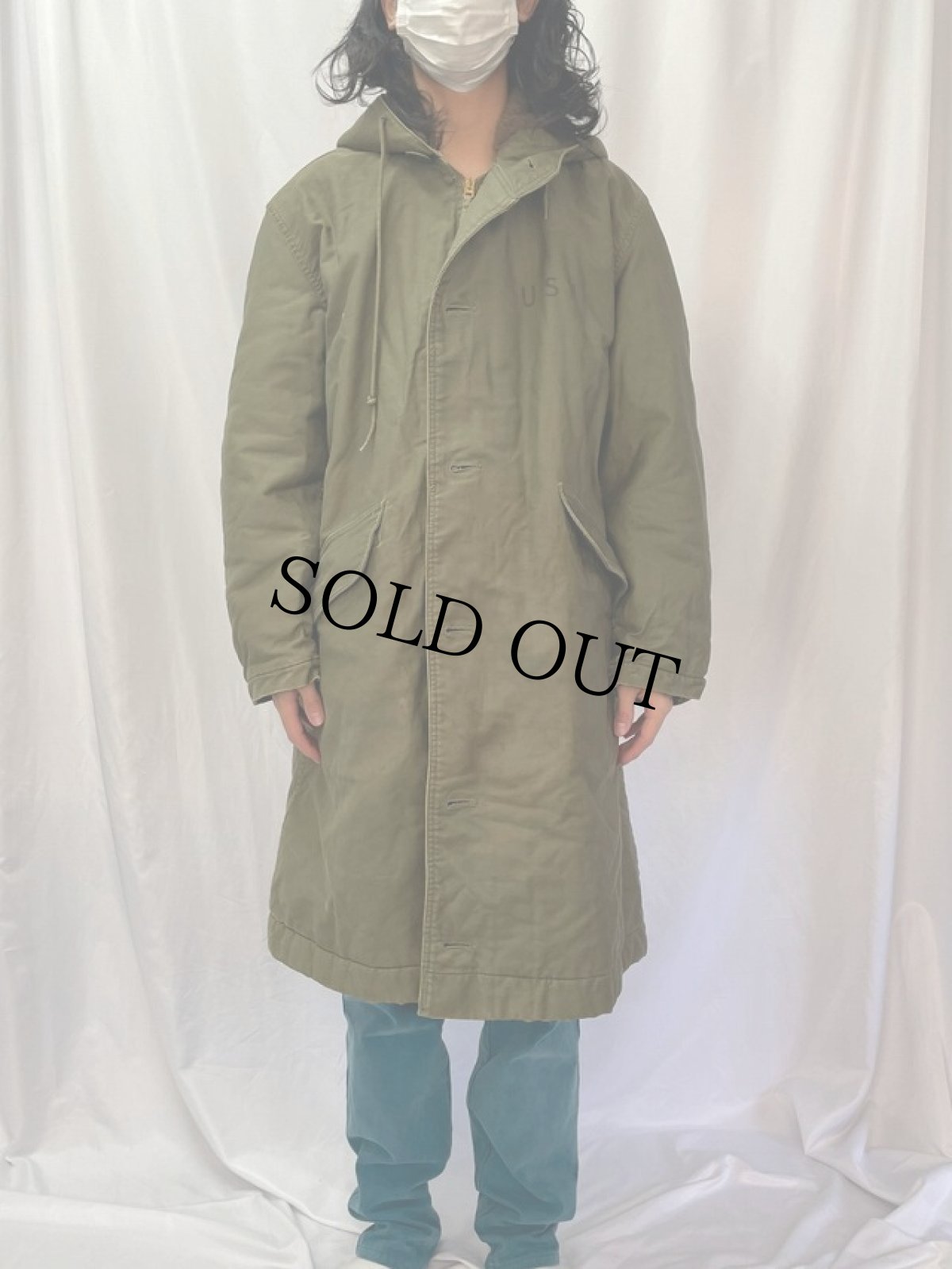 画像2: 40〜50's U.S. NAVY N-2 デッキコート 40 (2)