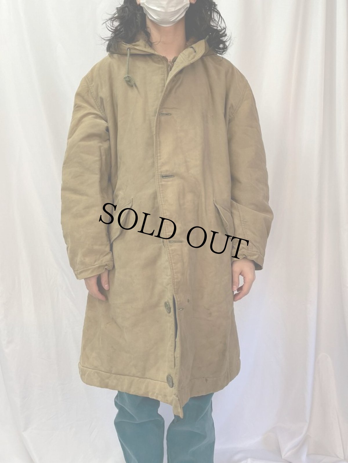 画像2: 40's U.S. NAVY N-2 デッキコート 42 (2)